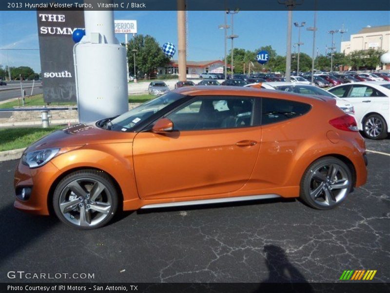 Vitamin C / Black 2013 Hyundai Veloster Turbo