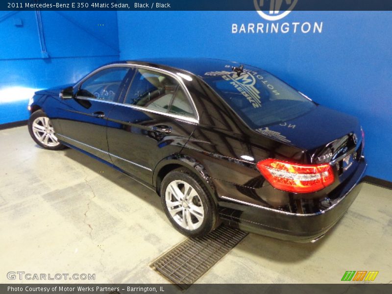 Black / Black 2011 Mercedes-Benz E 350 4Matic Sedan
