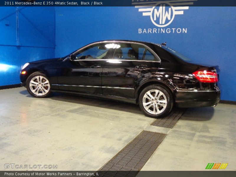 Black / Black 2011 Mercedes-Benz E 350 4Matic Sedan