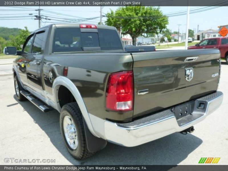 Sagebrush Pearl / Dark Slate 2012 Dodge Ram 2500 HD Laramie Crew Cab 4x4