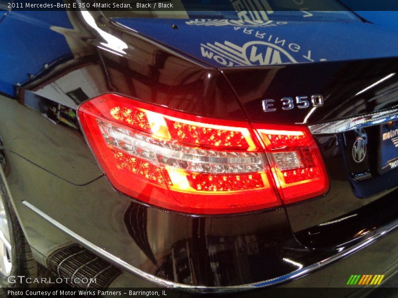 Black / Black 2011 Mercedes-Benz E 350 4Matic Sedan