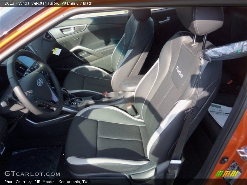 Vitamin C / Black 2013 Hyundai Veloster Turbo
