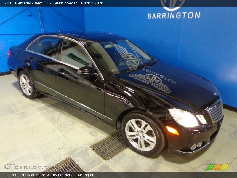 Black / Black 2011 Mercedes-Benz E 350 4Matic Sedan