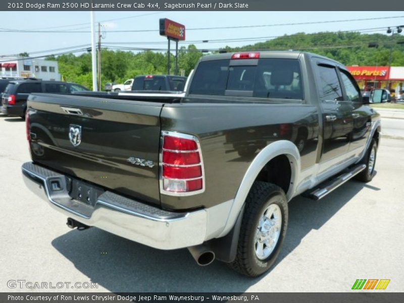 Sagebrush Pearl / Dark Slate 2012 Dodge Ram 2500 HD Laramie Crew Cab 4x4