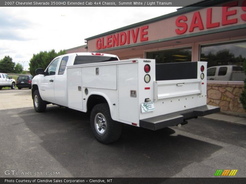 Summit White / Light Titanium 2007 Chevrolet Silverado 3500HD Extended Cab 4x4 Chassis