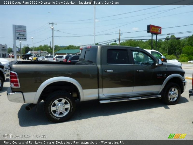 Sagebrush Pearl / Dark Slate 2012 Dodge Ram 2500 HD Laramie Crew Cab 4x4