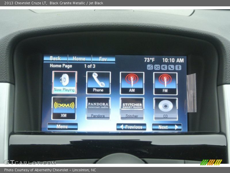 Black Granite Metallic / Jet Black 2013 Chevrolet Cruze LT