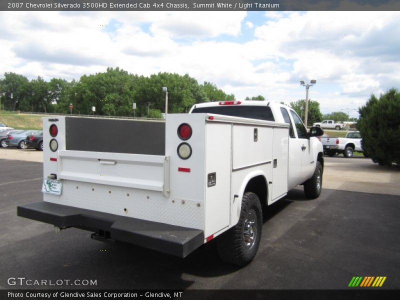 Summit White / Light Titanium 2007 Chevrolet Silverado 3500HD Extended Cab 4x4 Chassis