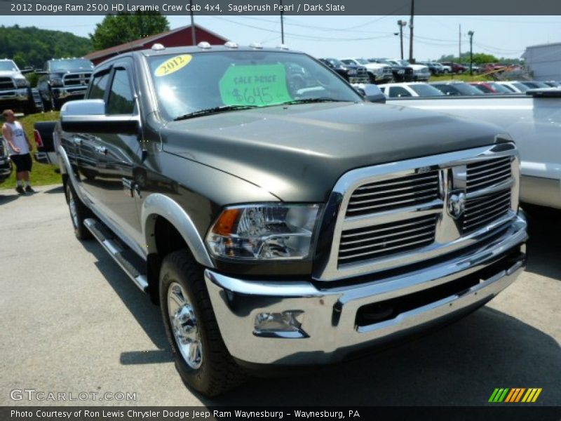 Sagebrush Pearl / Dark Slate 2012 Dodge Ram 2500 HD Laramie Crew Cab 4x4