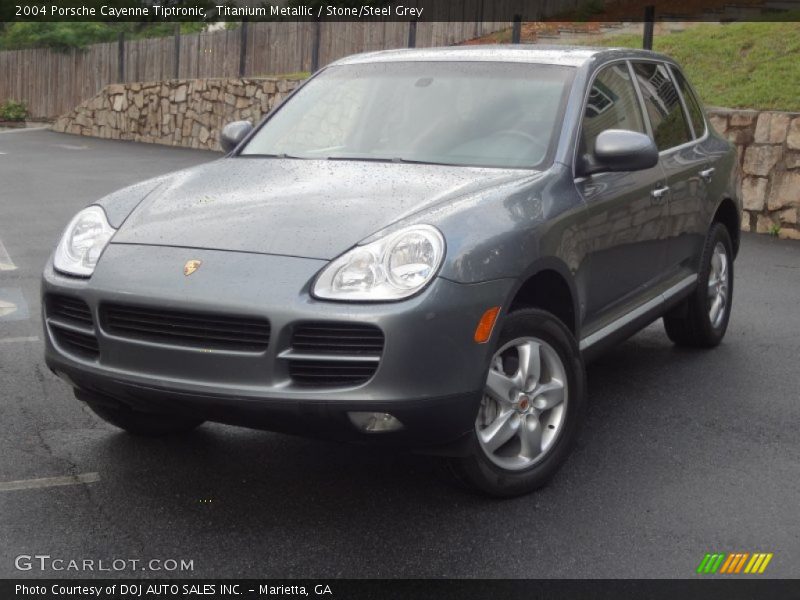 Titanium Metallic / Stone/Steel Grey 2004 Porsche Cayenne Tiptronic