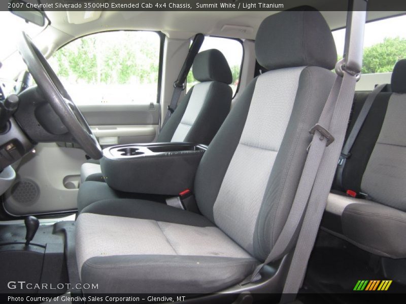 Summit White / Light Titanium 2007 Chevrolet Silverado 3500HD Extended Cab 4x4 Chassis