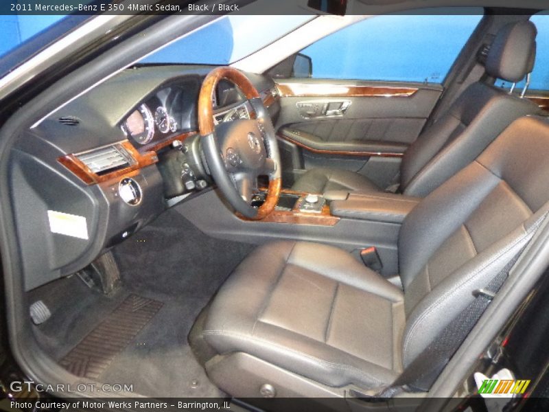 Black / Black 2011 Mercedes-Benz E 350 4Matic Sedan