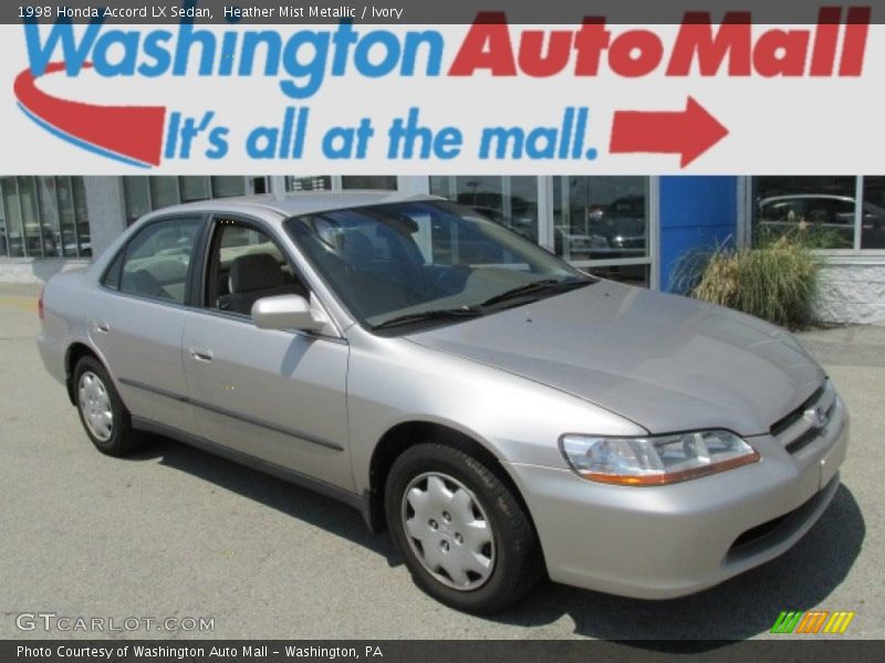 Heather Mist Metallic / Ivory 1998 Honda Accord LX Sedan