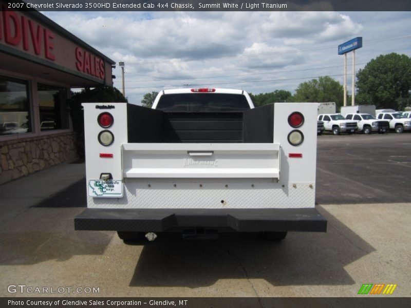 Summit White / Light Titanium 2007 Chevrolet Silverado 3500HD Extended Cab 4x4 Chassis