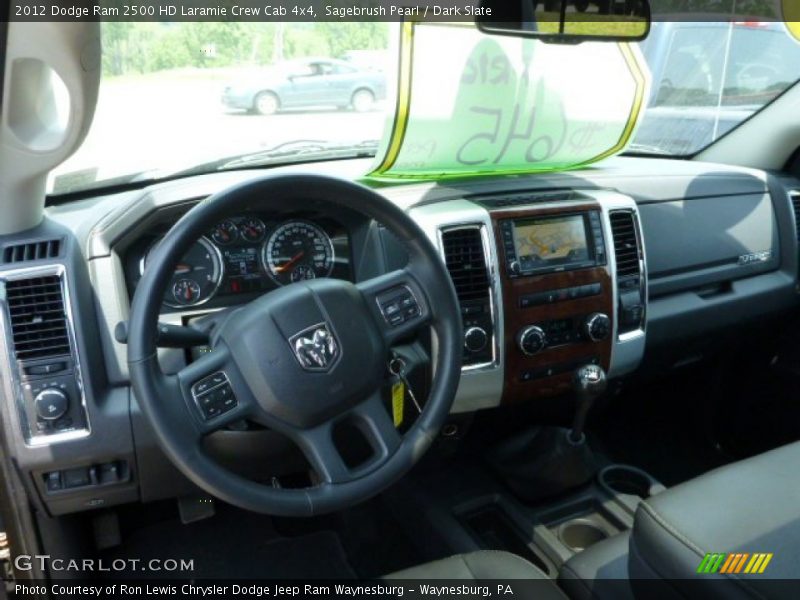 Sagebrush Pearl / Dark Slate 2012 Dodge Ram 2500 HD Laramie Crew Cab 4x4