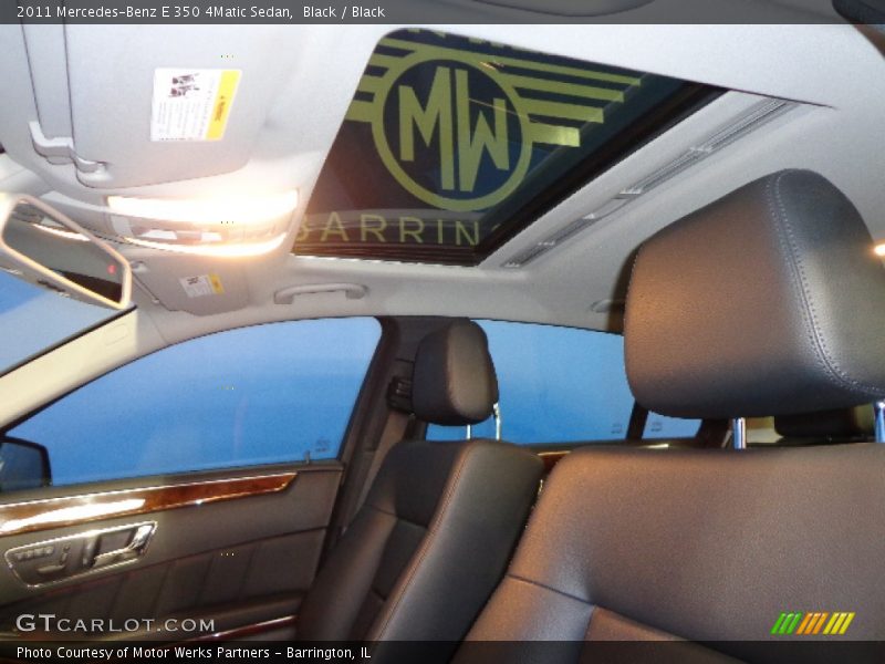 Black / Black 2011 Mercedes-Benz E 350 4Matic Sedan