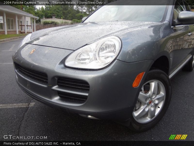 Titanium Metallic / Stone/Steel Grey 2004 Porsche Cayenne Tiptronic