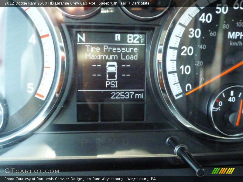 Sagebrush Pearl / Dark Slate 2012 Dodge Ram 2500 HD Laramie Crew Cab 4x4