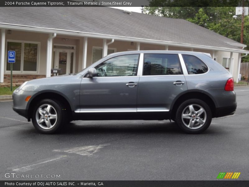 Titanium Metallic / Stone/Steel Grey 2004 Porsche Cayenne Tiptronic