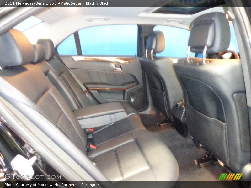 Black / Black 2011 Mercedes-Benz E 350 4Matic Sedan