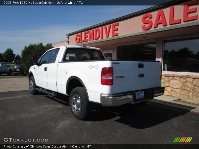 Oxford White / Tan 2005 Ford F150 XL SuperCab 4x4