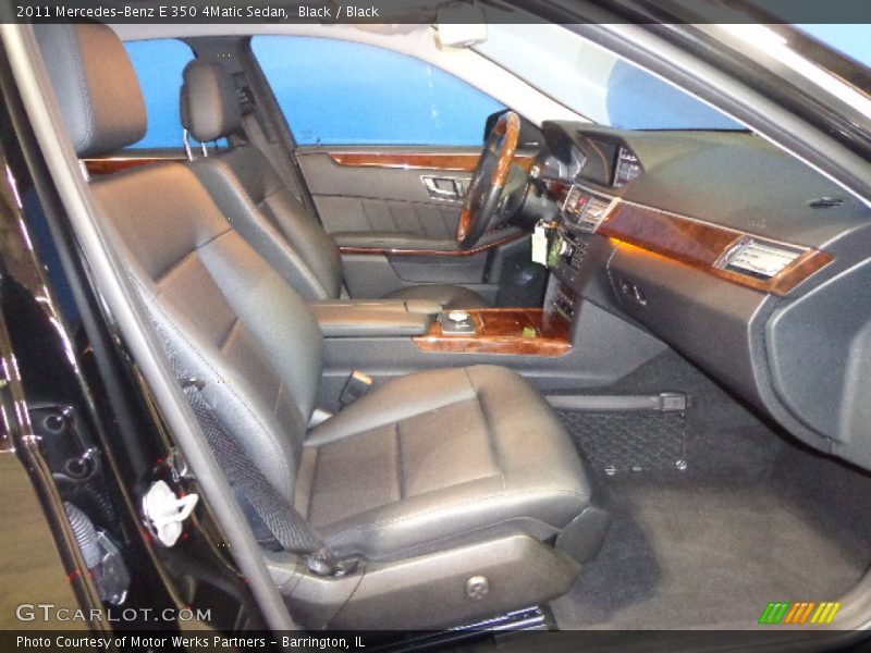Black / Black 2011 Mercedes-Benz E 350 4Matic Sedan