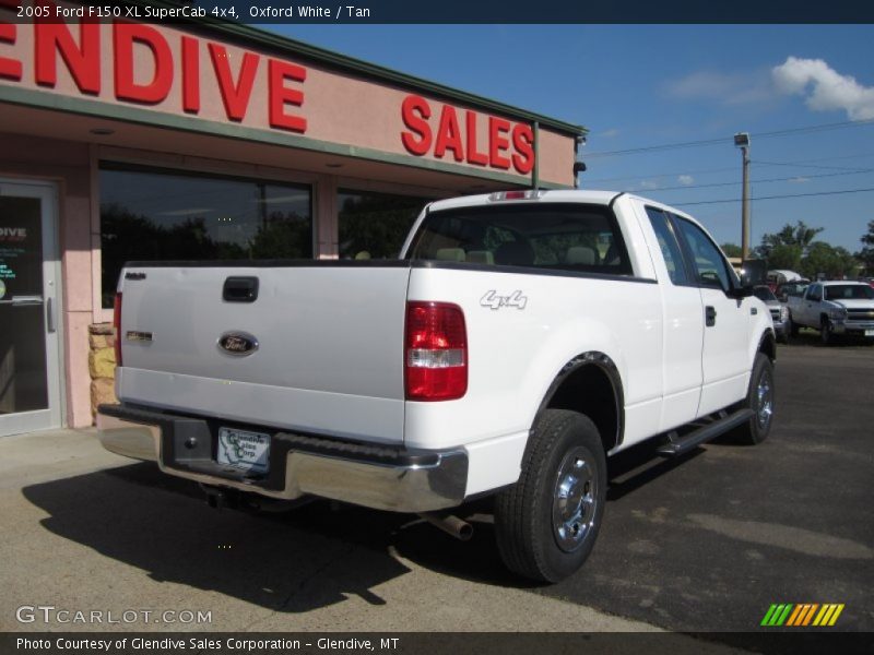 Oxford White / Tan 2005 Ford F150 XL SuperCab 4x4