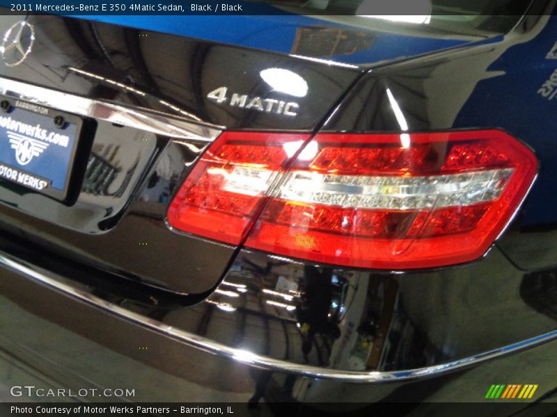 Black / Black 2011 Mercedes-Benz E 350 4Matic Sedan