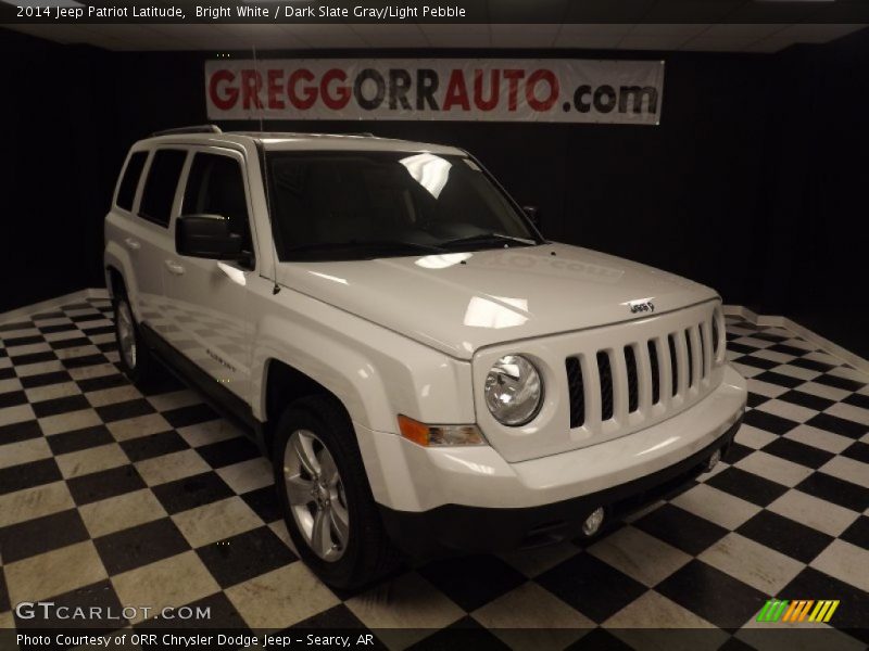 Bright White / Dark Slate Gray/Light Pebble 2014 Jeep Patriot Latitude