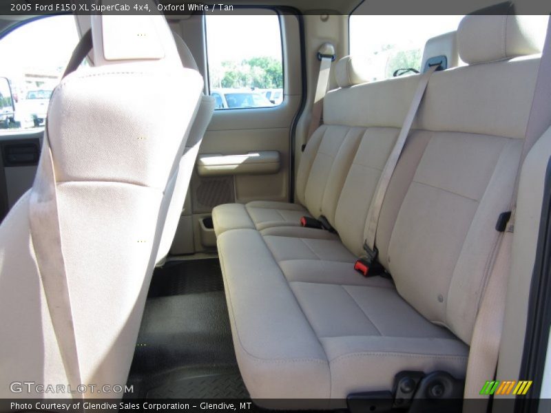 Oxford White / Tan 2005 Ford F150 XL SuperCab 4x4