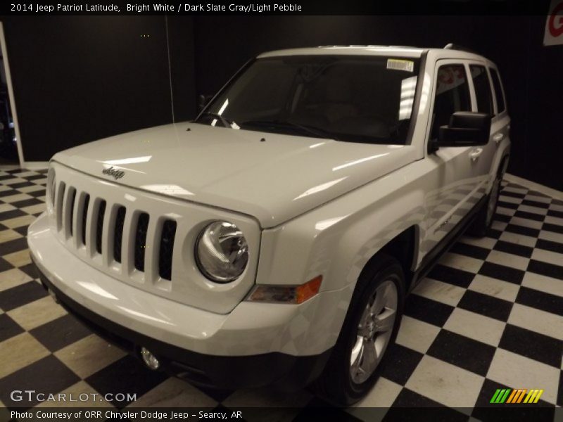 Bright White / Dark Slate Gray/Light Pebble 2014 Jeep Patriot Latitude