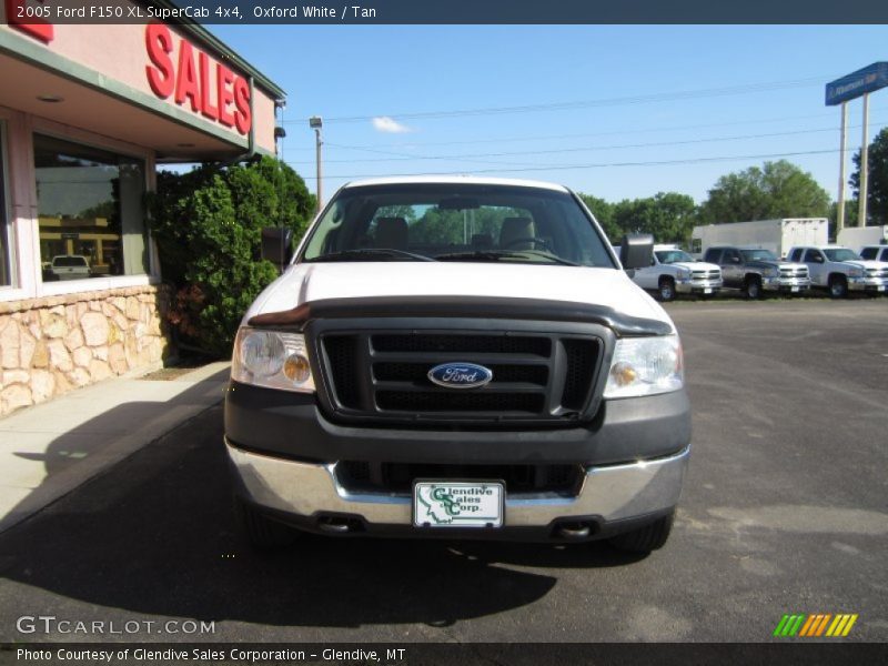 Oxford White / Tan 2005 Ford F150 XL SuperCab 4x4