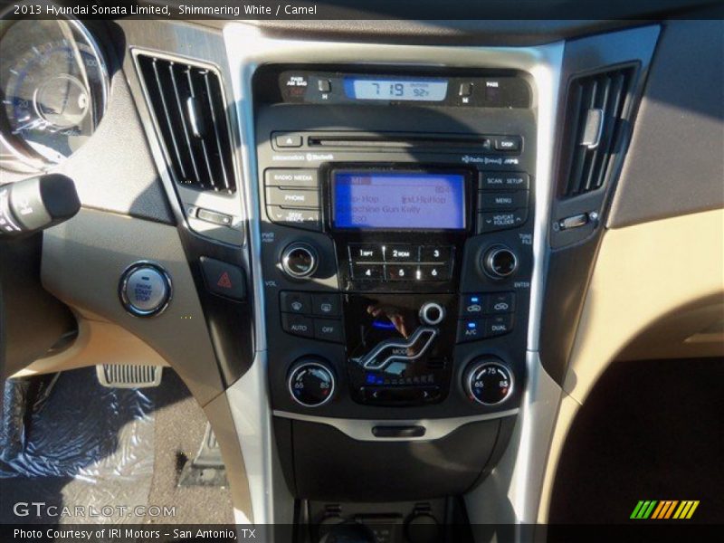 Shimmering White / Camel 2013 Hyundai Sonata Limited