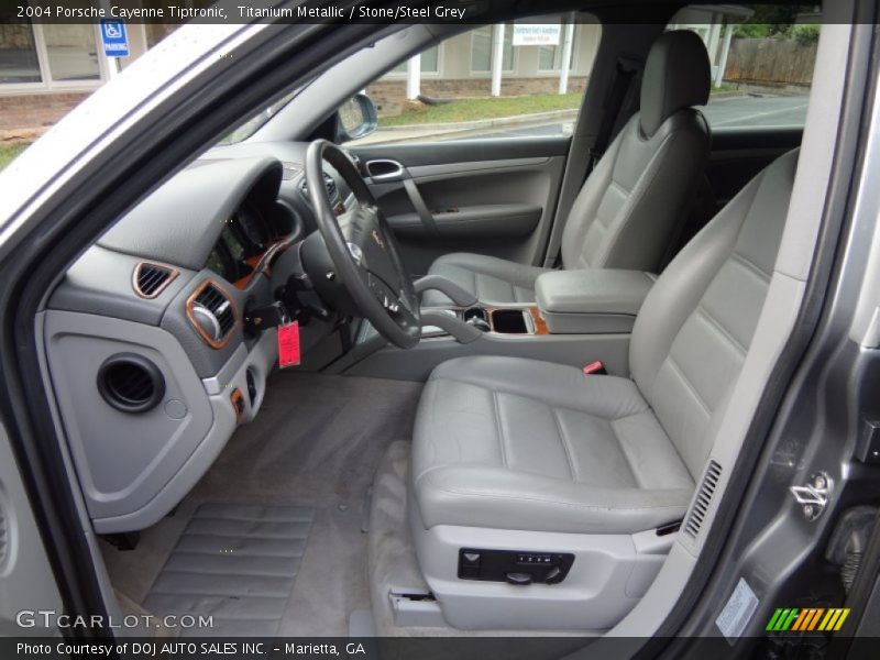Titanium Metallic / Stone/Steel Grey 2004 Porsche Cayenne Tiptronic