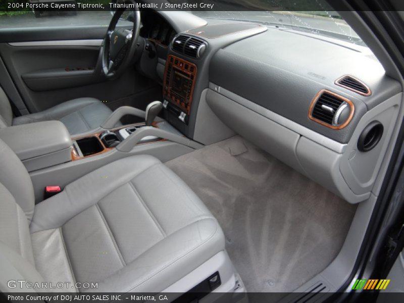 Titanium Metallic / Stone/Steel Grey 2004 Porsche Cayenne Tiptronic