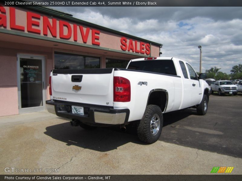 Summit White / Ebony Black 2008 Chevrolet Silverado 2500HD LT Extended Cab 4x4