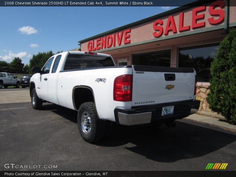 Summit White / Ebony Black 2008 Chevrolet Silverado 2500HD LT Extended Cab 4x4