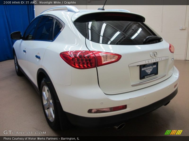 Moonlight White / Graphite 2008 Infiniti EX 35 AWD