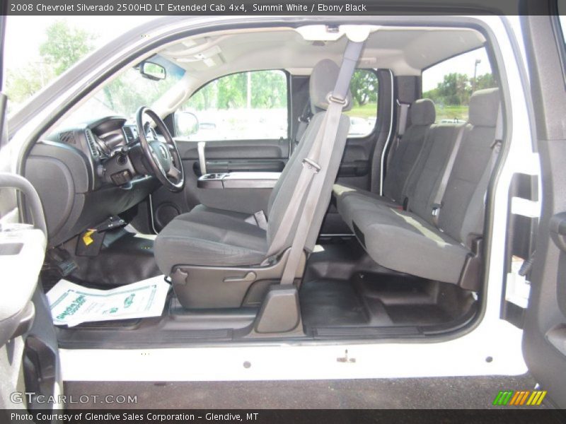 Summit White / Ebony Black 2008 Chevrolet Silverado 2500HD LT Extended Cab 4x4