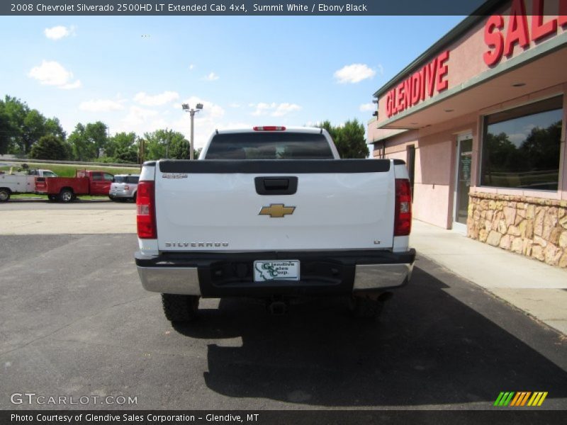 Summit White / Ebony Black 2008 Chevrolet Silverado 2500HD LT Extended Cab 4x4