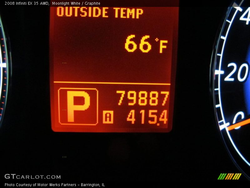 Moonlight White / Graphite 2008 Infiniti EX 35 AWD