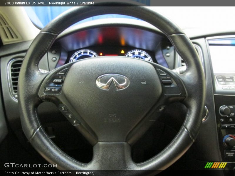 Moonlight White / Graphite 2008 Infiniti EX 35 AWD
