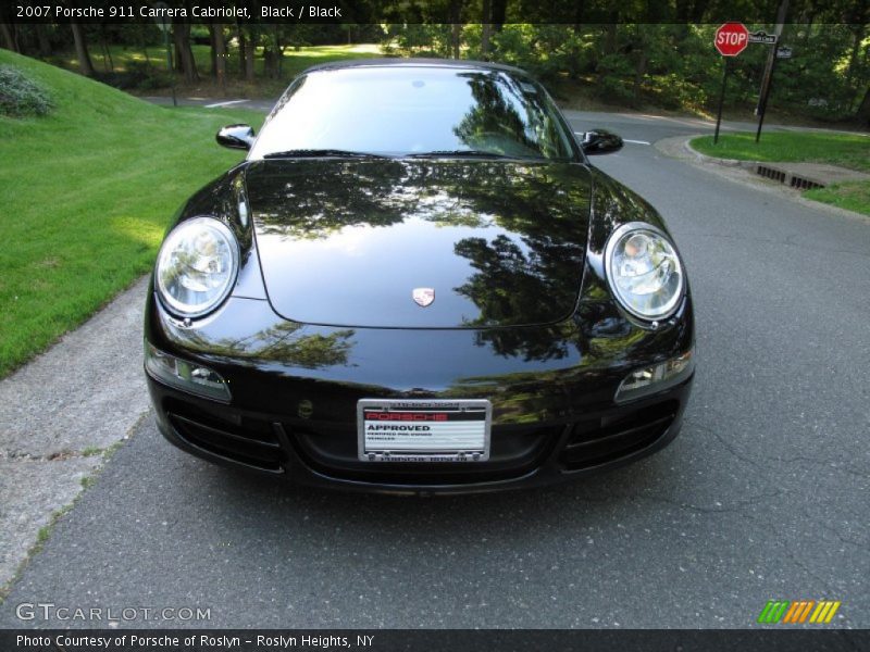 Black / Black 2007 Porsche 911 Carrera Cabriolet