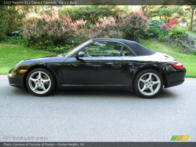 Black / Black 2007 Porsche 911 Carrera Cabriolet