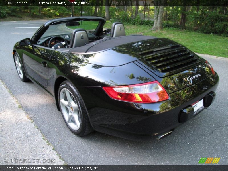 Black / Black 2007 Porsche 911 Carrera Cabriolet