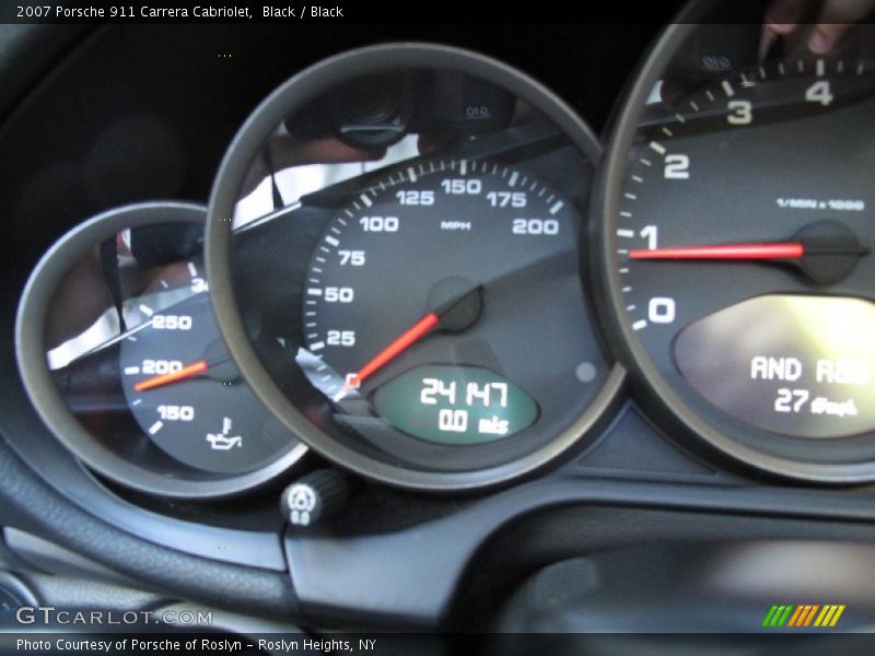 Black / Black 2007 Porsche 911 Carrera Cabriolet