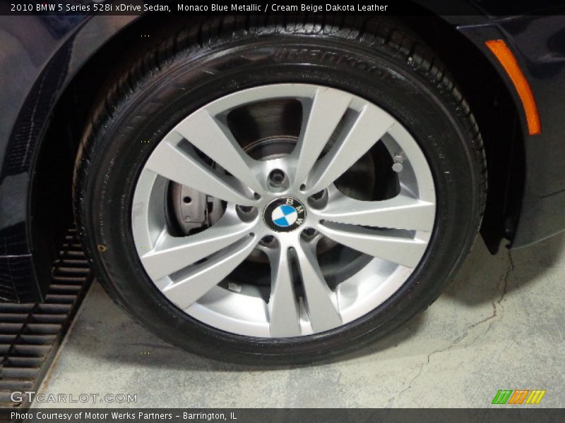 Monaco Blue Metallic / Cream Beige Dakota Leather 2010 BMW 5 Series 528i xDrive Sedan