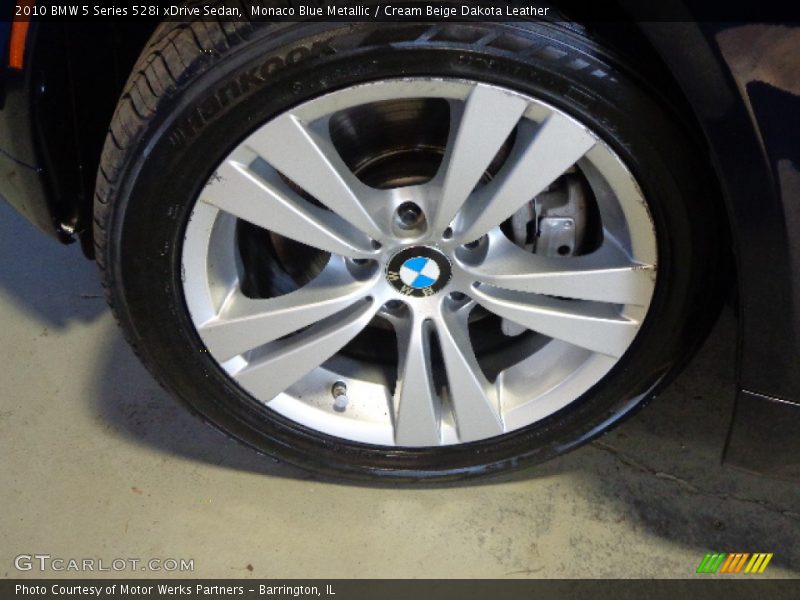 Monaco Blue Metallic / Cream Beige Dakota Leather 2010 BMW 5 Series 528i xDrive Sedan