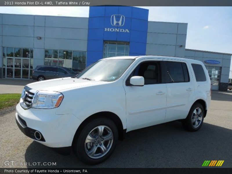 Taffeta White / Gray 2013 Honda Pilot EX-L 4WD