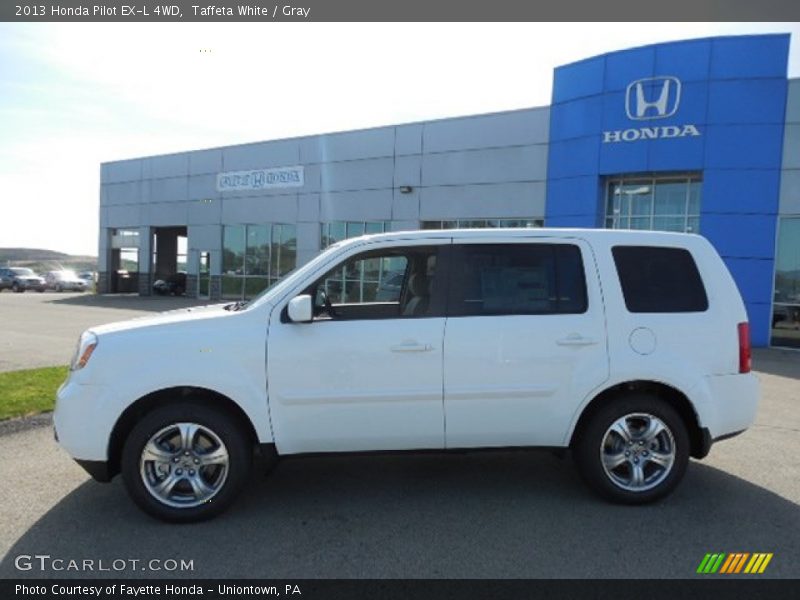 Taffeta White / Gray 2013 Honda Pilot EX-L 4WD